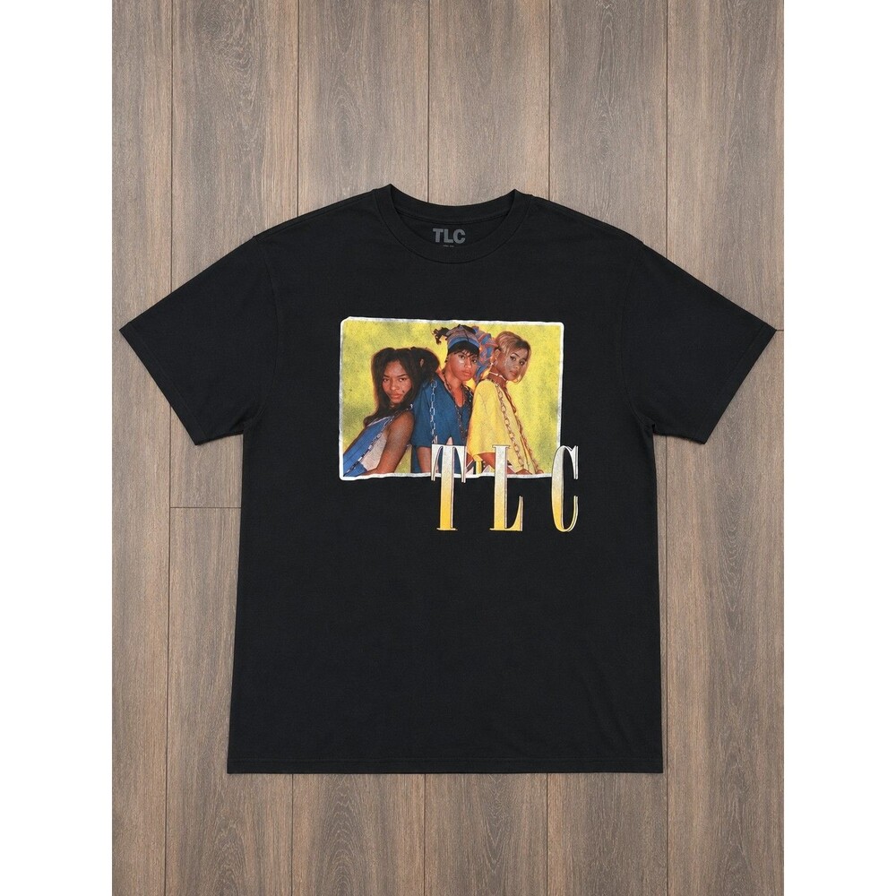 TLC Music Group Graphic Tee Adult Medium Black 2021 R&B Hip Hop Shirt